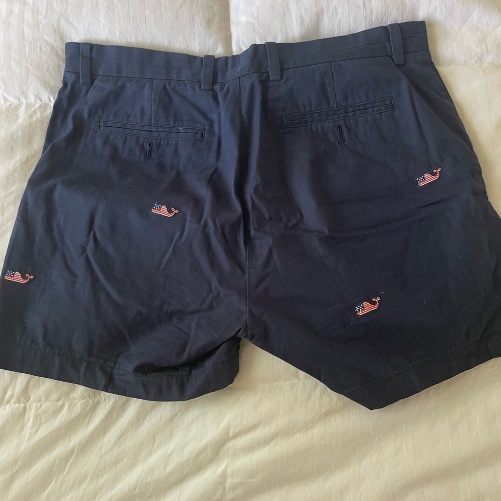 Vineyard Vines Blue and Pink Flat Front Shorts - Picture 4 of 4
